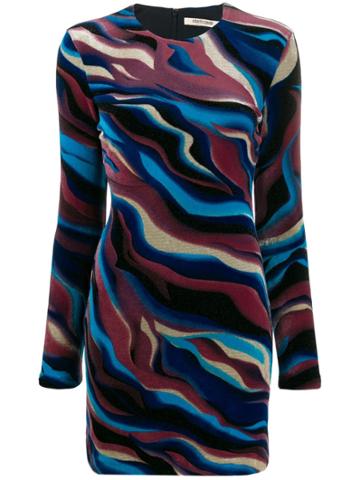 Roberto Cavalli Sistine Chapel Print Dress - Blue