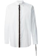 Ann Demeulemeester Grise Contrasting Button Placket Shirt, Men's, Size: Small, White, Cotton