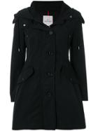 Moncler Flared Hooded Coat - Black