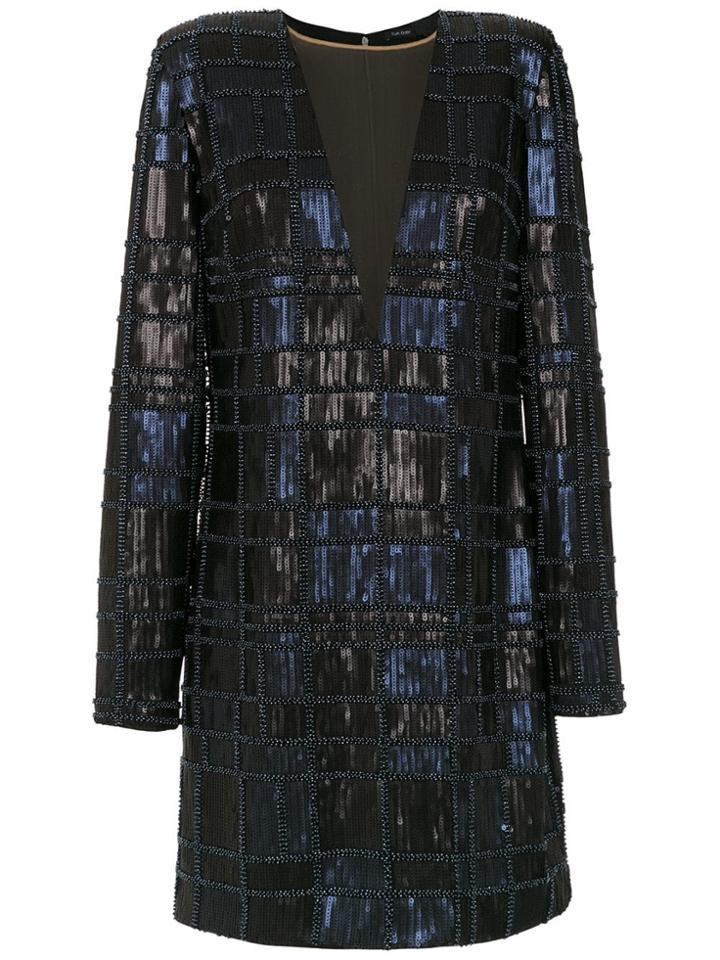 Tufi Duek Sequin Dress - Blue