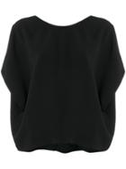 Iro Open Lace-up Back Blouse, Women's, Size: 40, Black, Polyester