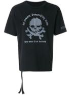 Unravel Project Skull Print T-shirt - Black
