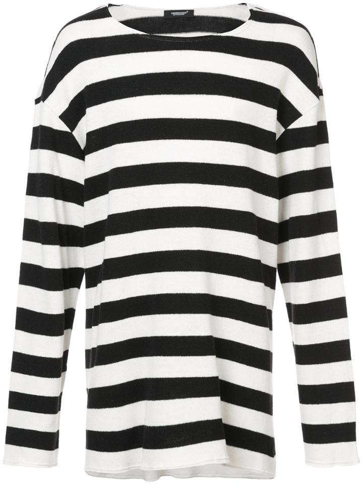 Undercover Striped Sweater - Black