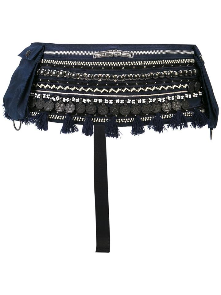 Undercover Embellished Belt Bag - Navy