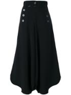 Chloé - Flared Trousers - Women - Silk/acetate/viscose - 36, Black, Silk/acetate/viscose