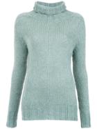 Cecilia Prado Turtle Neck Tricot Blouse - Green