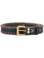 Kolor Contrast Braided Details Belt - Blue