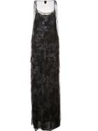 Vera Wang Crystal Embellished Tulle Gown