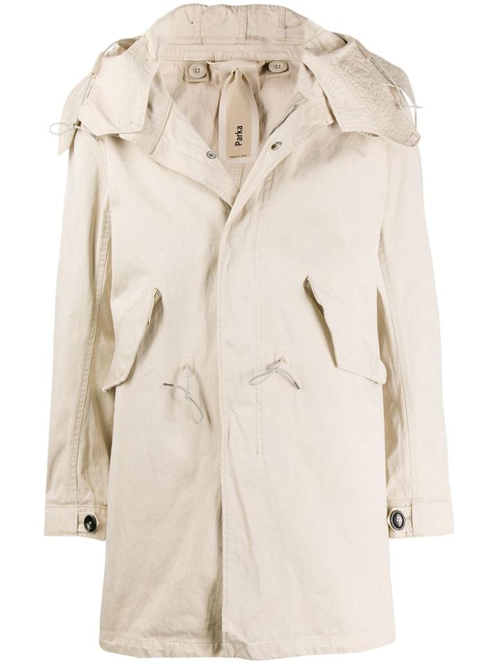 Ten C Fishtail Parka - Neutrals