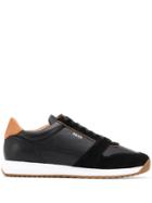 Boss Hugo Boss Running-inspired Mixed Trainers - Black