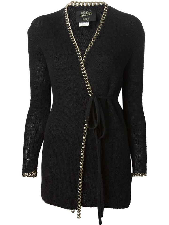 Jean Paul Gaultier Vintage Metal Chain Trim Cardigan