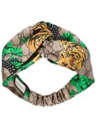 Gucci Tiger Print Headband, Women's, Silk