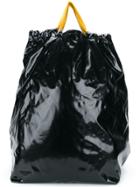 Maison Margiela Contrast Top-drawstring Backpack - Black