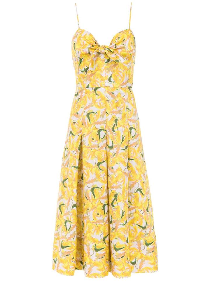 Andrea Marques Laço Midi Dress - Pink & Purple