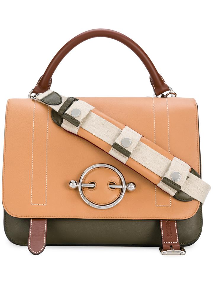 Jw Anderson Disc Satchel Bag - Nude & Neutrals
