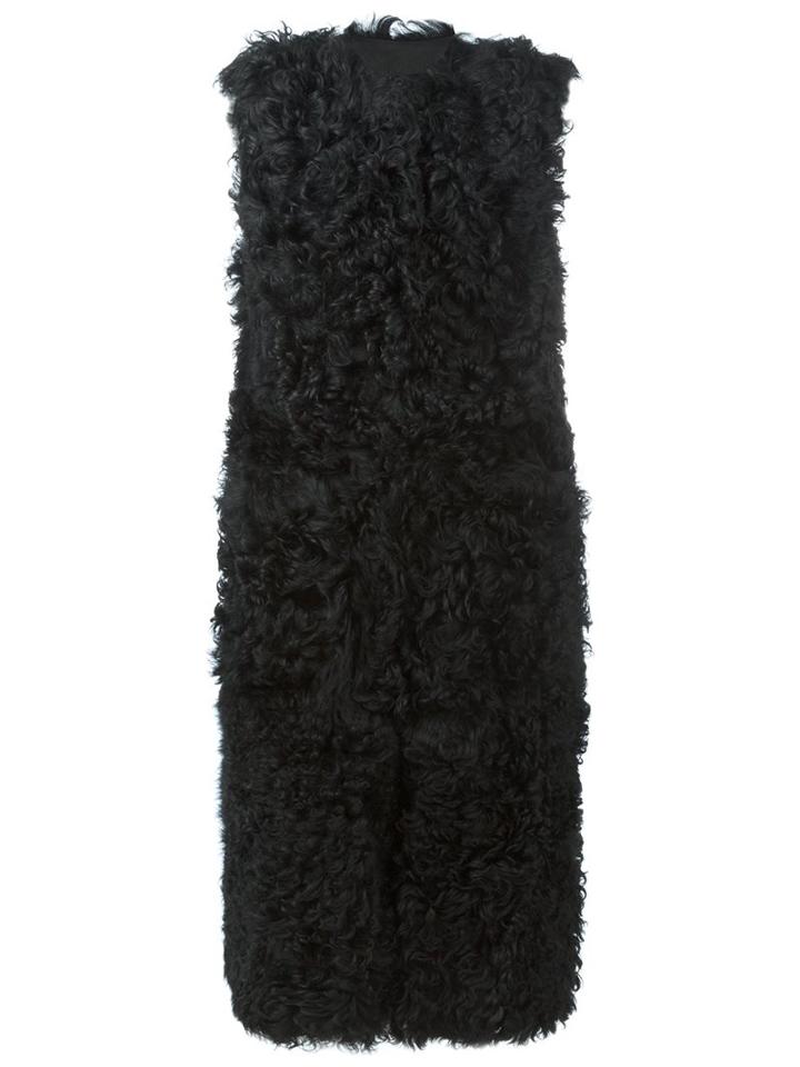 Proenza Schouler Sleeveless Lamb Fur Coat