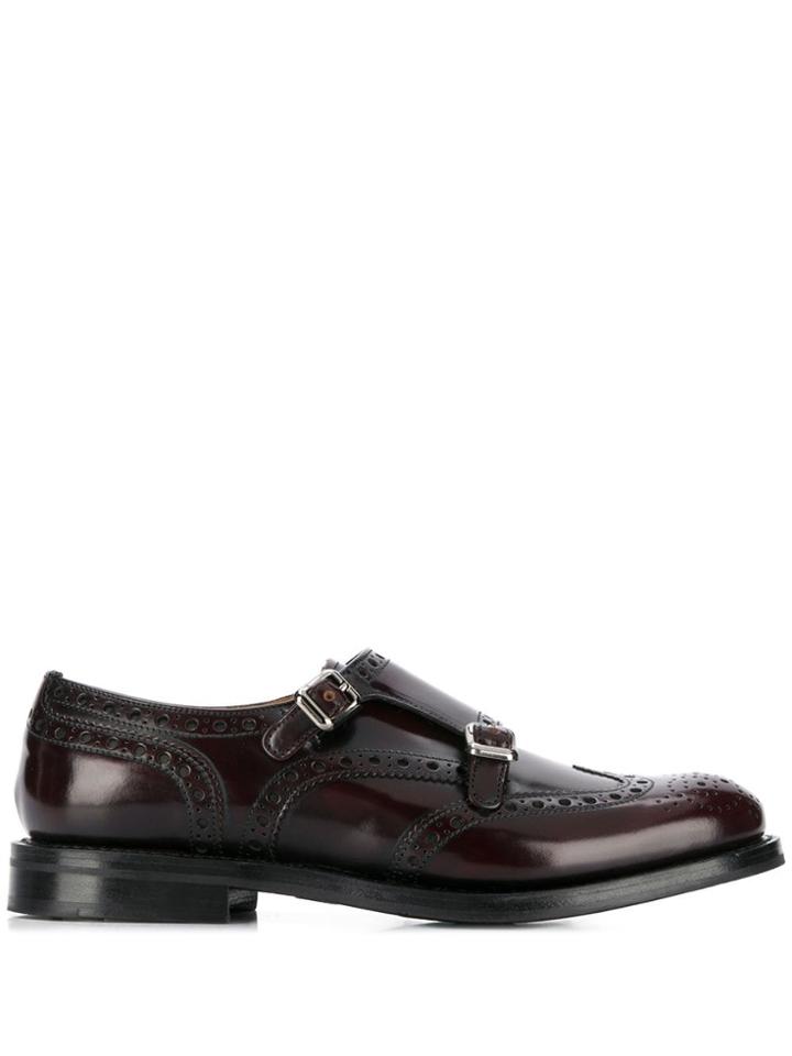 Church's Buckle Detail Brogues - Red