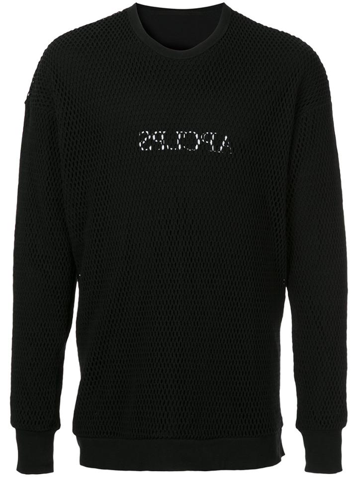 Julius Netted Sweatshirt - Black