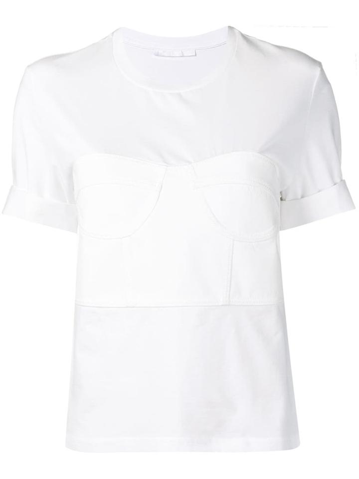 Neil Barrett Bustier T-shirt - White