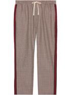 Gucci Houndstooth Wool Mohair Pant - Multicolour