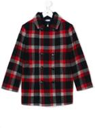 Dolce & Gabbana Kids - Checked Coat - Kids - Calf Leather/polyamide/polyester/zamak - 8 Yrs, Red