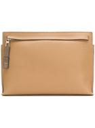 Loewe Textured Clutch Bag - Brown