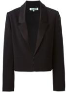 Kenzo Cropped Blazer, Women's, Size: 38, Black, Triacetate/polyester