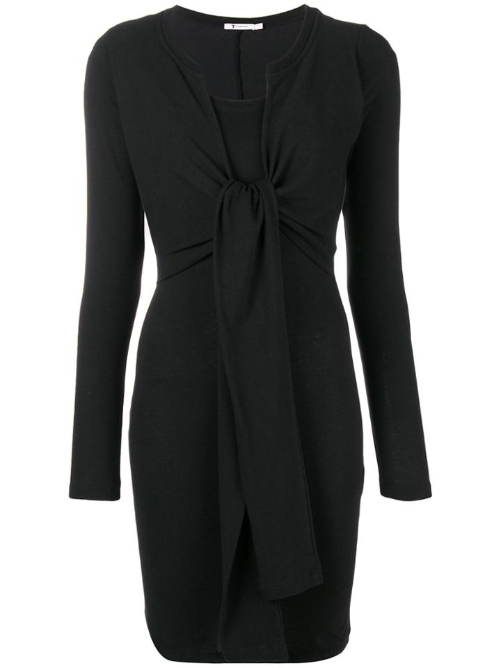 Alexander Wang Wrap Layered Dress - Black