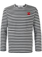 Comme Des Garçons Play Breton Stripe T-shirt, Men's, Size: Xl, Black, Cotton