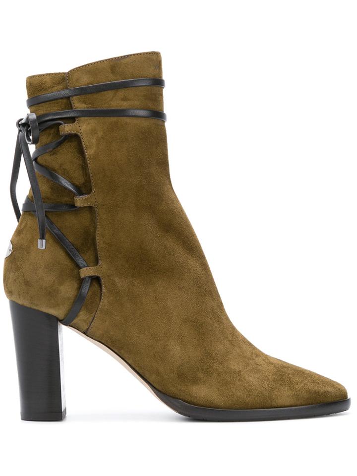 Jimmy Choo Hampton 80 Boots - Green