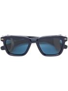 Jacques Marie Mage Borodino Side Shield Sunglasses - Blue