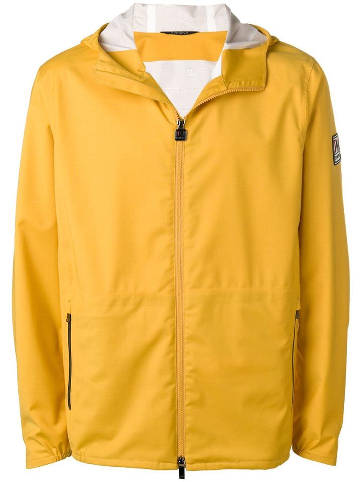 Z Zegna Techmerino Hooded Jacket - Yellow