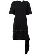 Damir Doma Eyelet & Loop T-shirt Dress, Women's, Size: Small, Black, Cotton