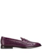 Etro Textured Loafers - Purple