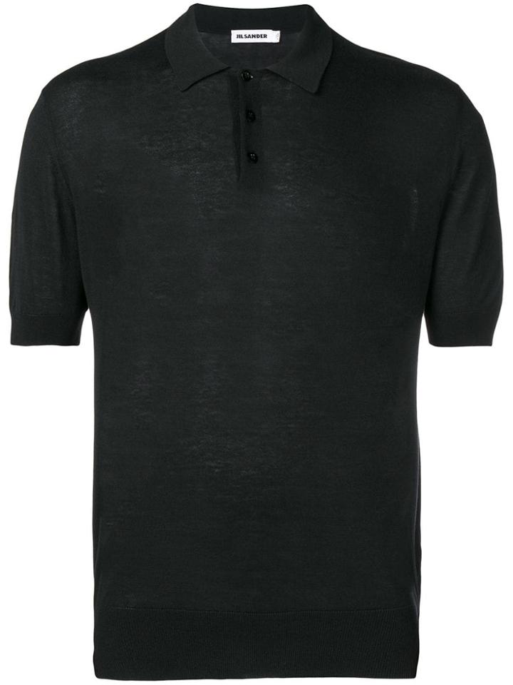Jil Sander Slim-fit Polo Shirt - Black