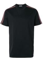 Dior Homme Stripe Sleeve T-shirt, Men's, Size: Large, Black, Cotton/polyamide/spandex/elastane
