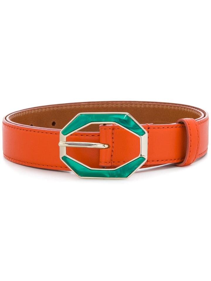 Etro Resin Buckle Belt - Yellow & Orange