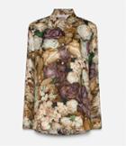 Christopher Kane Rose Print Shirt