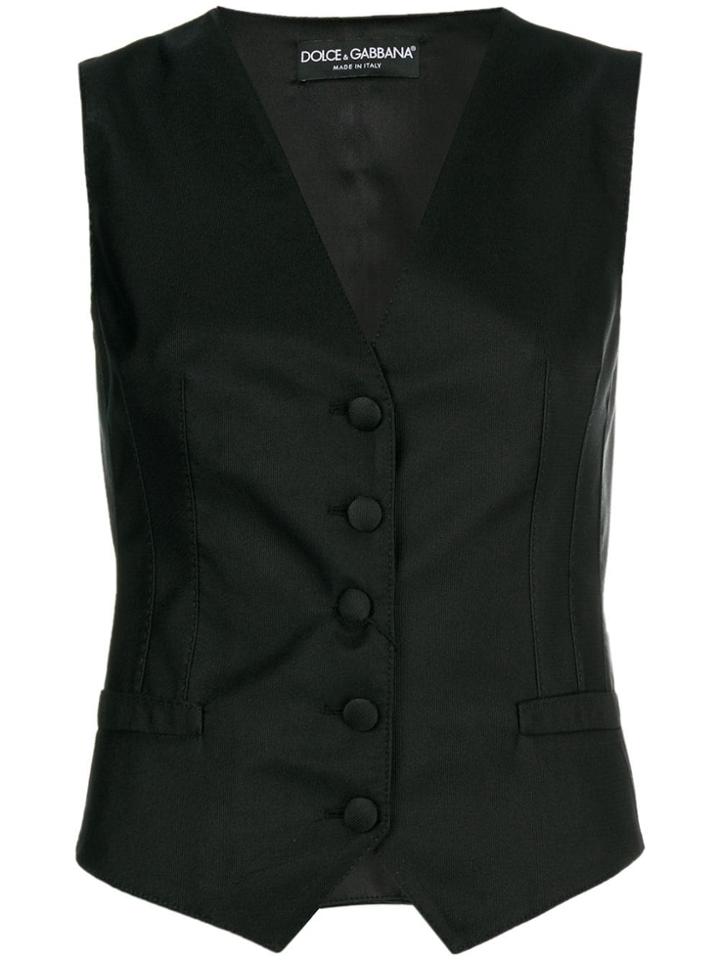 Dolce & Gabbana Button-up Waistcoat - Black