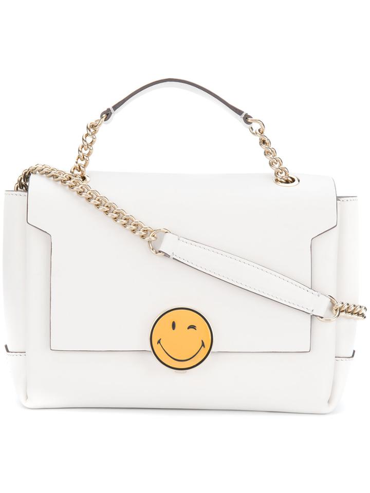 Anya Hindmarch Smiley Shoulder Bag - White