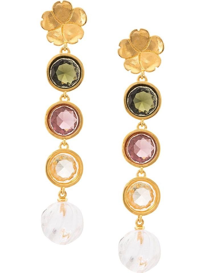 Lizzie Fortunato Jewels Nonna Flower Earrings - Gold