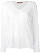 Cruciani V-neck Knit - White