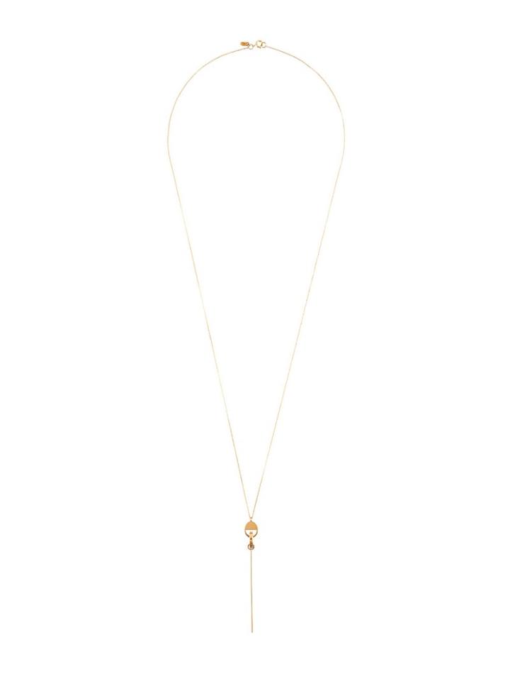 Sarah & Sebastian Long Cutout Necklace, Women's, Metallic