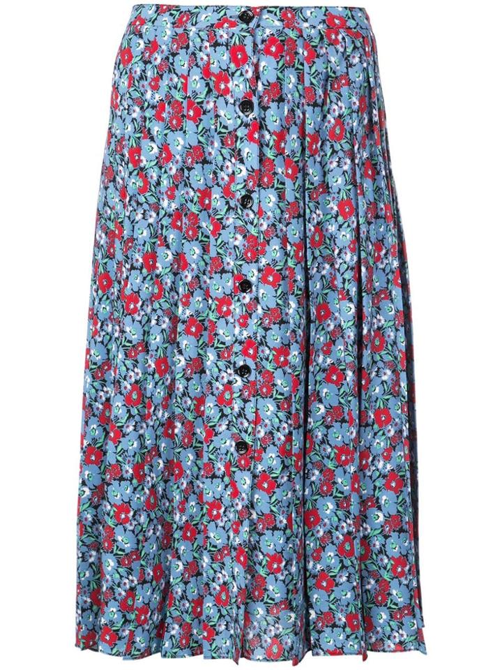 Robert Rodriguez Juliette Pleated Skirt - Blue