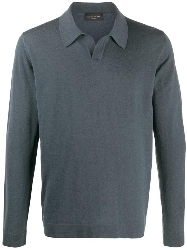 Roberto Collina Pointed Collar Jumper - Grey