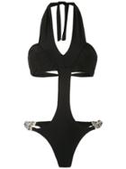 Amir Slama Cut Out Swimsuit - Black