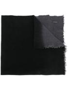 Faliero Sarti Textured Two Tone Shawl - Black