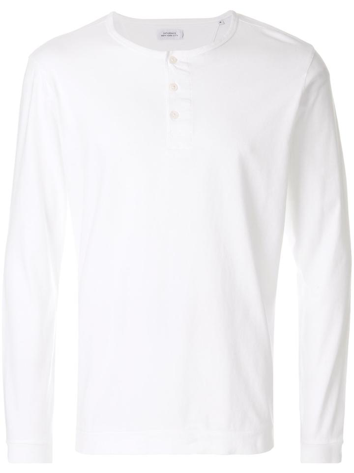 Saturdays Nyc Classic Long-sleeve Top - White
