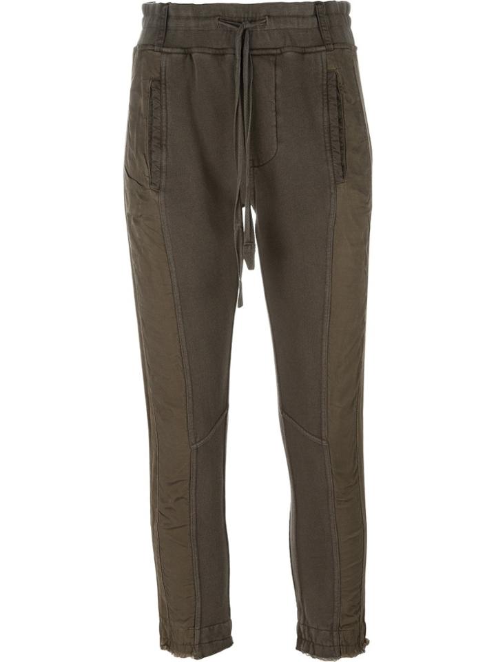 Haider Ackermann Panelled Cropped Trousers - Green