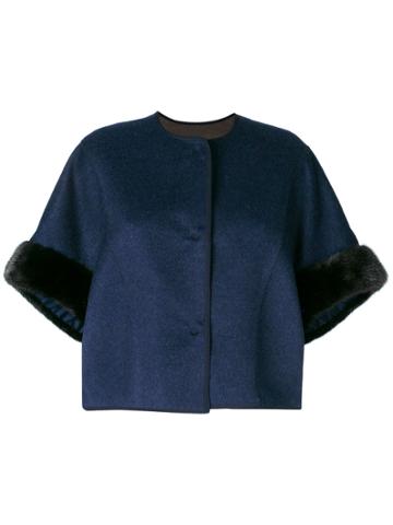 Liska Mimo Cropped Jacket - Blue